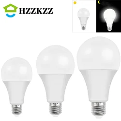 HZZKZZ-bombilla LED E27 con Sensor de movimiento, Bombilla infrarroja inteligente, ahorro de energía, para el hogar, porche, escalera y pasillo