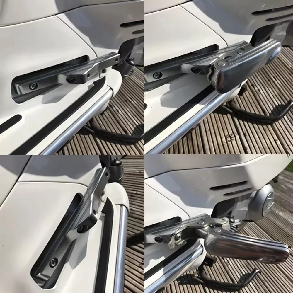 New Motorcycle Passenger Foot Peg Extensions Extended Footpegs for Vespa GT GTS GTV 60 125 200 250 300 300ie Vespa Accessories