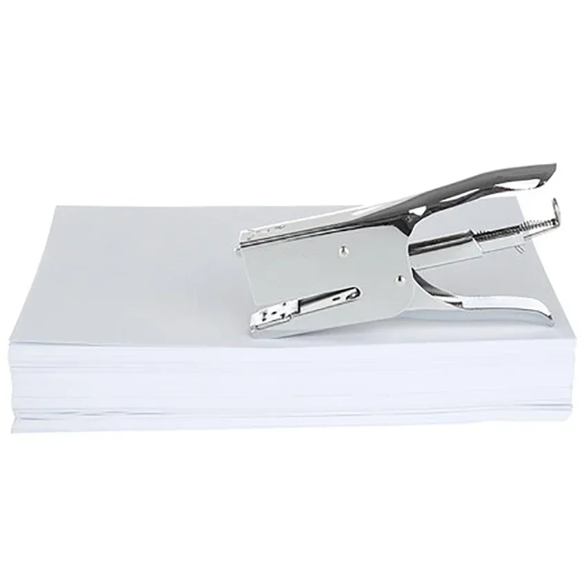 Durable Plier Stapler Paper Binding Machine Heavy Metal Handheld Stapler Books Stapling School Stationery Office Supplies