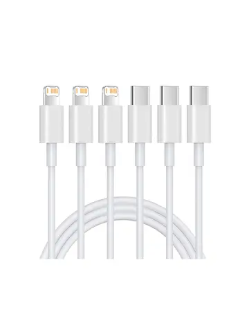 3PCS 35W PD Fast Charging Cable For iPhone 11 12 13 Mini 14 Pro Max X XR XS Max 6S 7 8 14 Plus SE Rapid Charge USB-C Data Cables