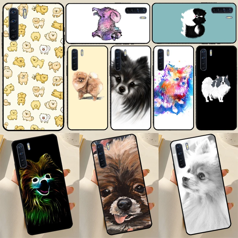 Pomeranian Dog Case For OPPO A17 A57 A77 A16 A76 A96 A52 A72 A15 A5 A9 A31 A53 S A54 A74 A94 A93 A78 Cover