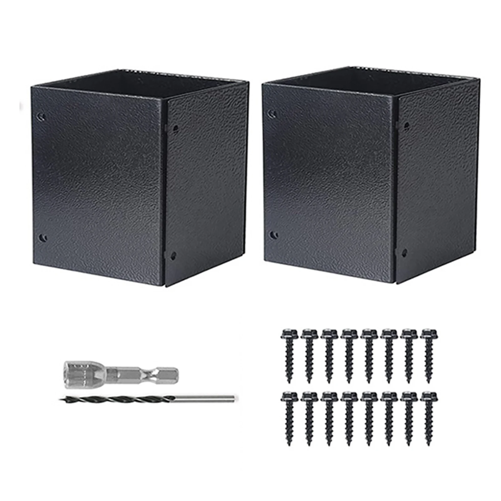 Stainless Steel Column Cover Set Adjustable for Mailboxes and Deck Railings Waterproof Protection for 3 3 6 Posts