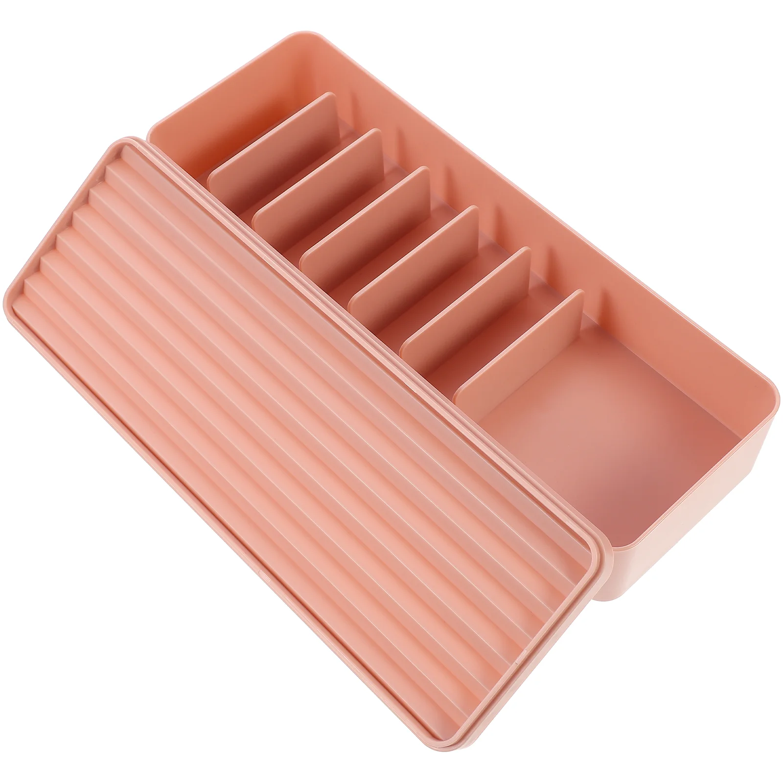 

Cell Phone Stand Storage Box Desktop Cable Organizer Household Power Line Case Home Pink Multi-grid Holder