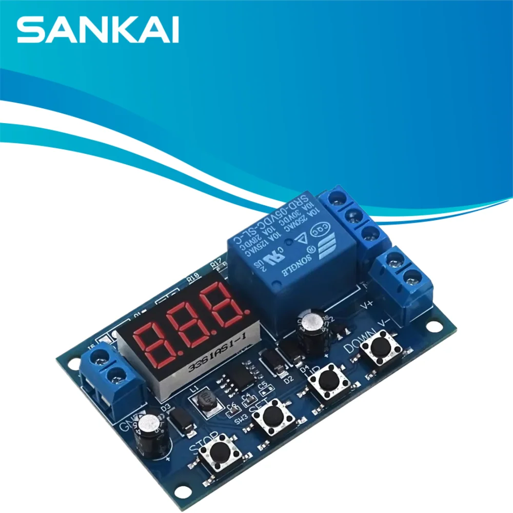 XY-DJ DC 6-40V Charge Discharge Integrated Module, Overvoltage/Undervoltage Protection with Serial Timer