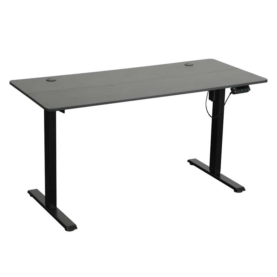 Modern Design Adjustable Height Wooden Folding Standing Desk Single Motor Automatic Feature for Home Office Laptop Use Storage