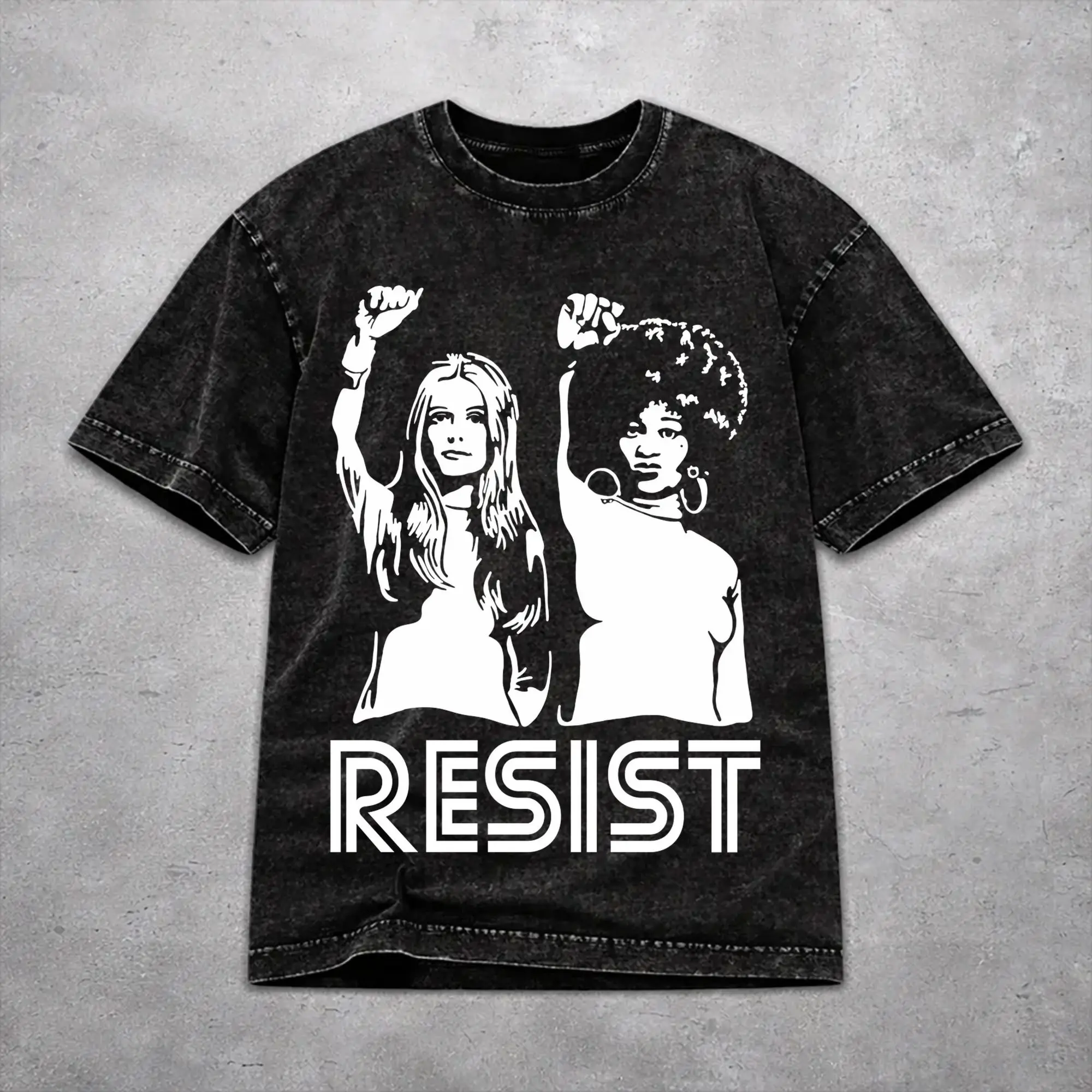 Men Women Vintage Washed T-shirts RIP Gloria Steinem  Print T Shirt Apparel Oversize  Tees