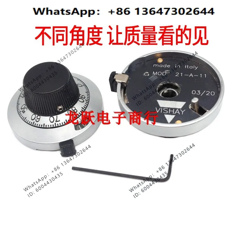 Original MOD21-A-11 multi-turn potentiometer scale knob 46MM precision counting dial