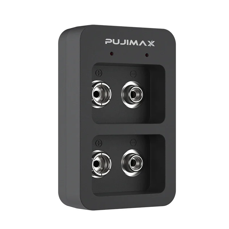 Inteligentna szybka ładowarka 2 gniazda 9 V ze wskaźnikami LED Kabel USB do akumulatorów 9 V Ni-MH/Ni-Cd/Li-ion