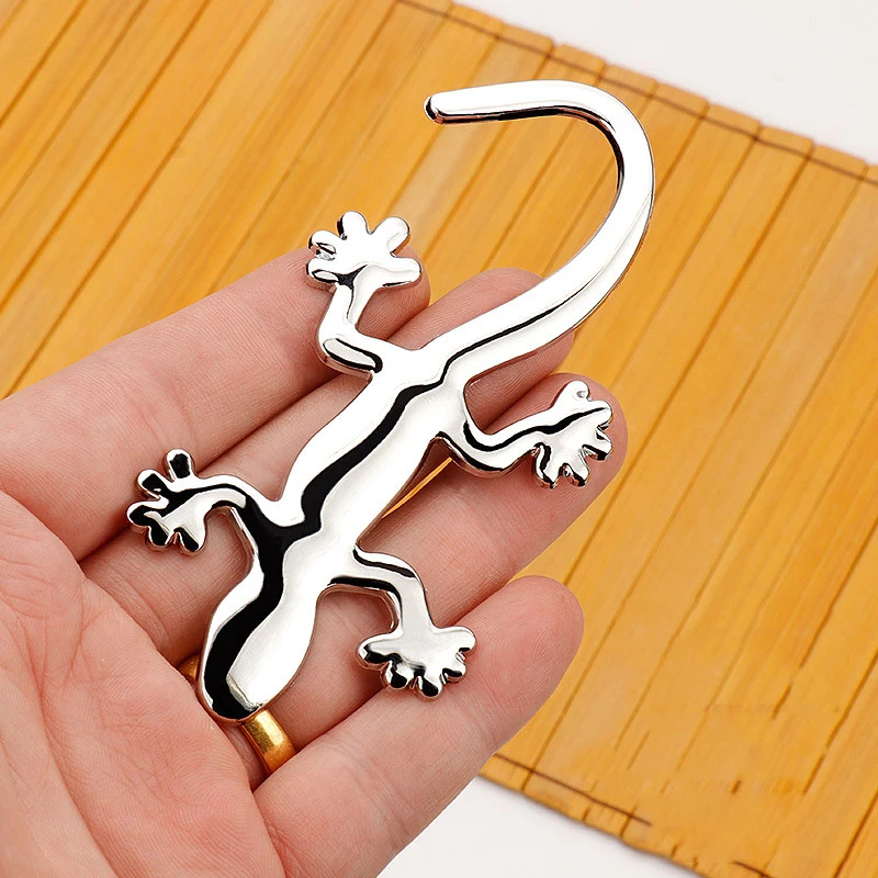 

Gecko Stickers for Car 3D Metal Gecko Lizard Car Sticker Decal Motorcycle Car Styling Reflective Stickers Waterproof Accessories