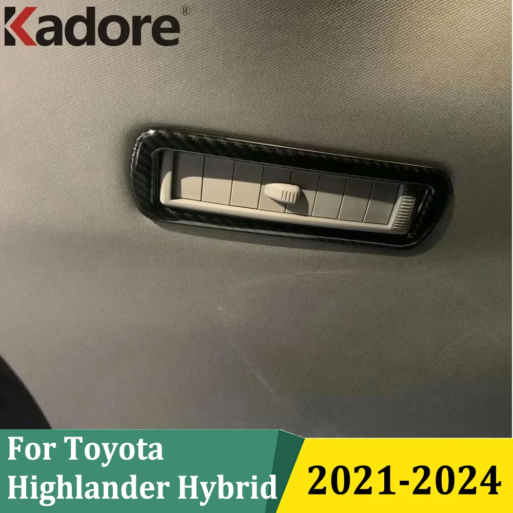 

For Toyota Highlander Hybrid 2021 2022 2023 2024 Rear Air Conditonnal Vent Frame Trim AC Outlet Panel Cover Interior Accessories