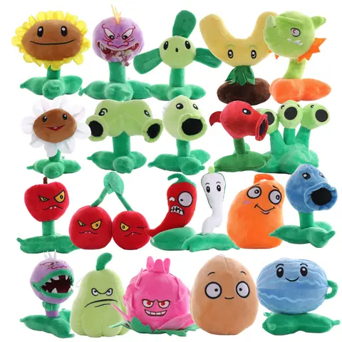 15-20 cm Pflanzen VS Zombies 2 Spielzeug Peashooter Timothy Sunflower Plüschtiere Cartoon Anime Kirschbombe Gefüllte Puppe für Kind Geschenk