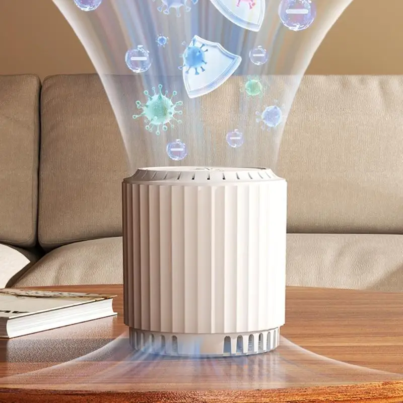 Kitchen Air Sanitizer Small Air Cleaner Office Desk Purifiers Automatic Mode Adjustment ABS Texture Suitable for Daily N58D