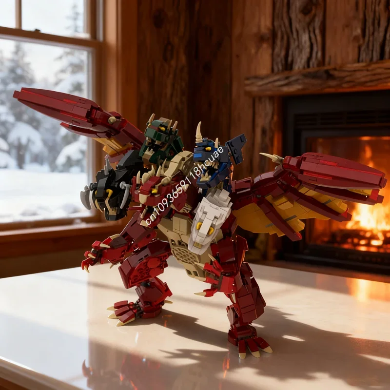 

1536 деталей MOC: Башня для игральных костей Тиамат S, идеи и модели CUUSOOed, конструктор, рождественские подарки, игрушка для самостоятельной сборки, подарок на день рождения для детей