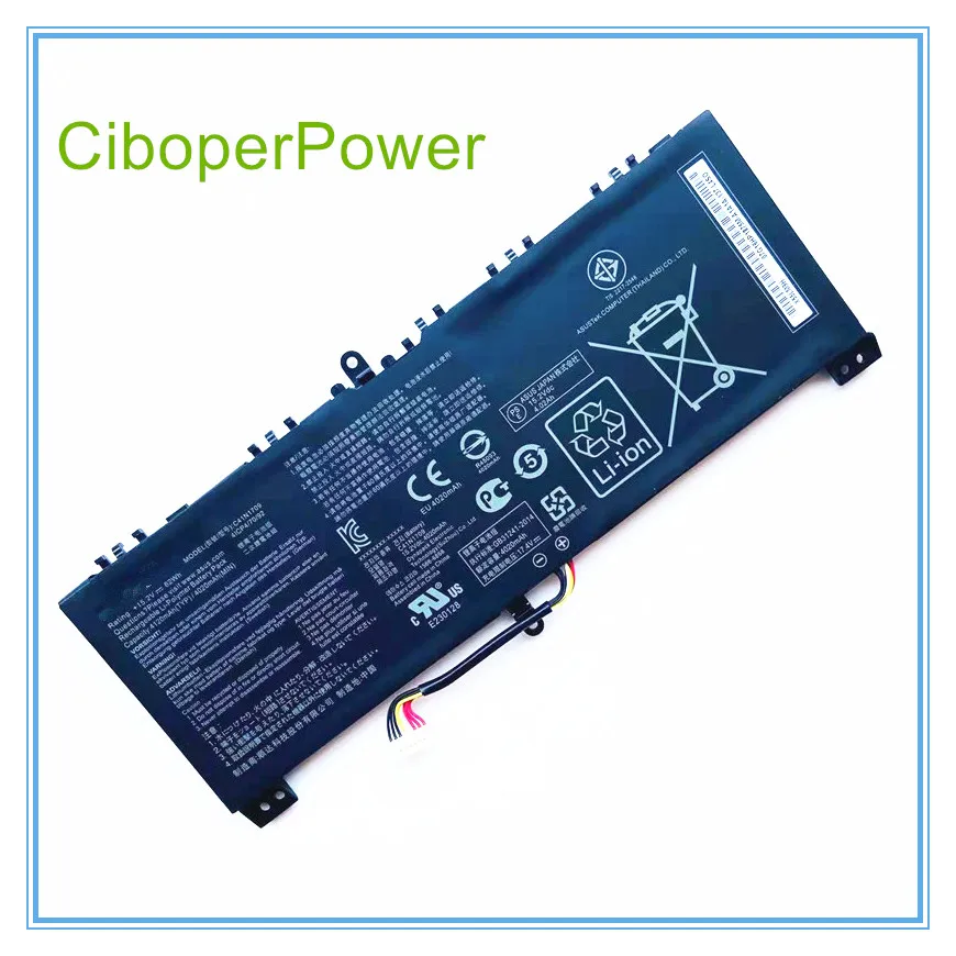 

Laptop Battery For GL503VS Series Notebook computer 15.2V 62Wh 0B200-02730000,0B200-02730300,C41N1709