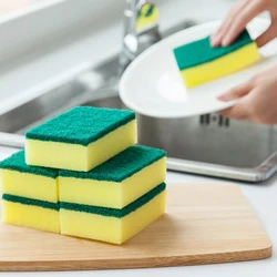 20Pcs Dishwashing Kitchen Nano Emery Magic Clean Rub Pot Rust Focal Stains Sponge Removing Kit Cleaning Brush Sponges