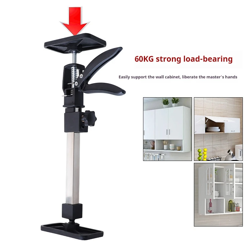 Stainless Steel Cabinet Hanging Cabinet Installation Crane, Woodworking Telescopic Support Rod Labor-saving Support Frame