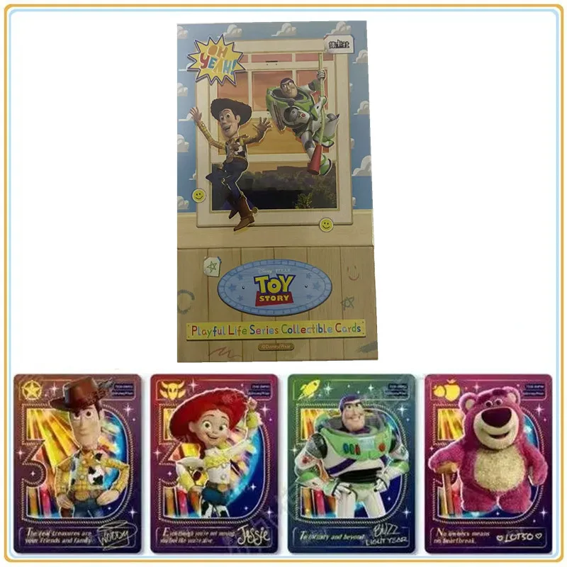 

CARD.FUN Disney Toy Story 30th Jugar con la vida Collectible Card Woody Buzz Lightyear Anime Character Card Kids Toys Gifts