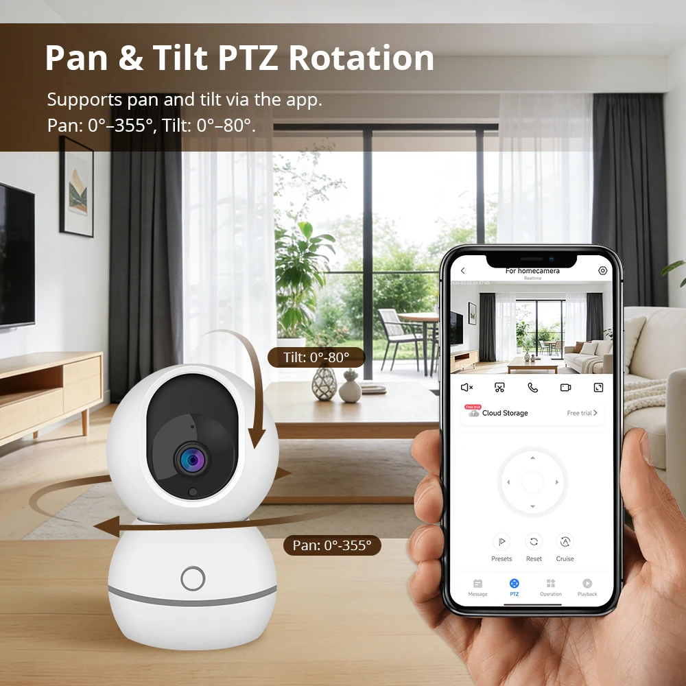 2K 와이파이 실내 IP 카메라 360 ° 팬/틸트 - Smart Home Battery Camera Ezviz 리뷰 및 가격