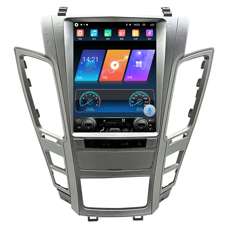 128GB Android 13 Teslaสไตล์สําหรับCadillac CTS 2007 2008-2012 Carplay GPSรถนําทางDSPเครื่องเล่นวิดีโอมัลติมีเดียวิทยุสเตอริโอ