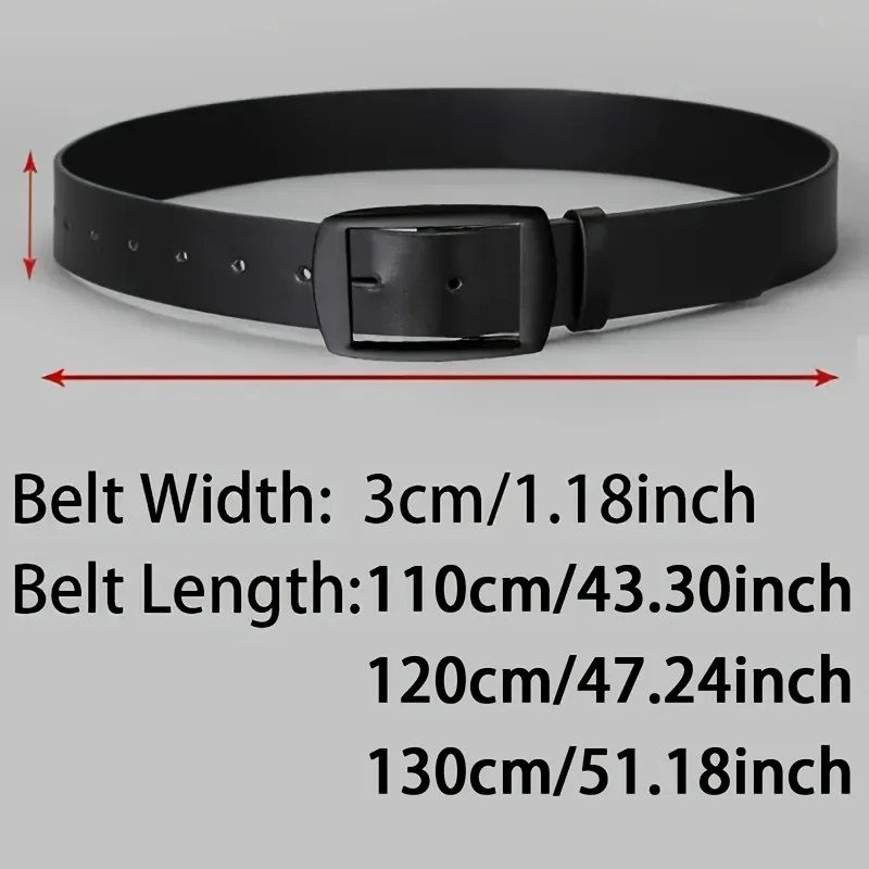 3 قطعة حزام فاخر للرجال بولي حزام حزام جلد مشبك معدني دبوس جودة عالية العلامة التجارية الشهيرة مصمم حزام الخصر حزام للجينز حجم كبير #2
