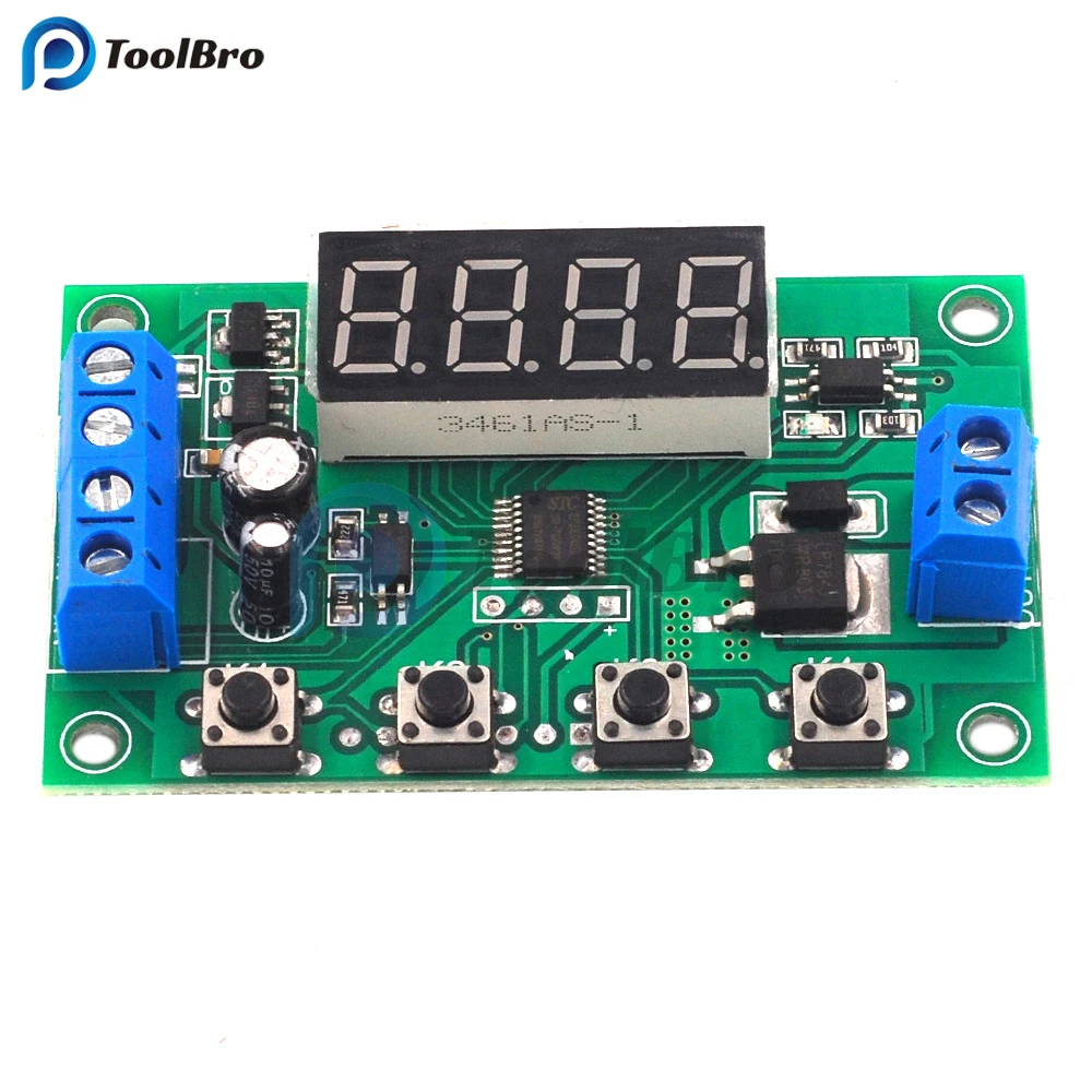 1 CH Trigger Cycle Time Delay Relay DC 7-24V Mosfet Switch Module Timer Timing Relay for LED Light Motor Pump 12V 24V