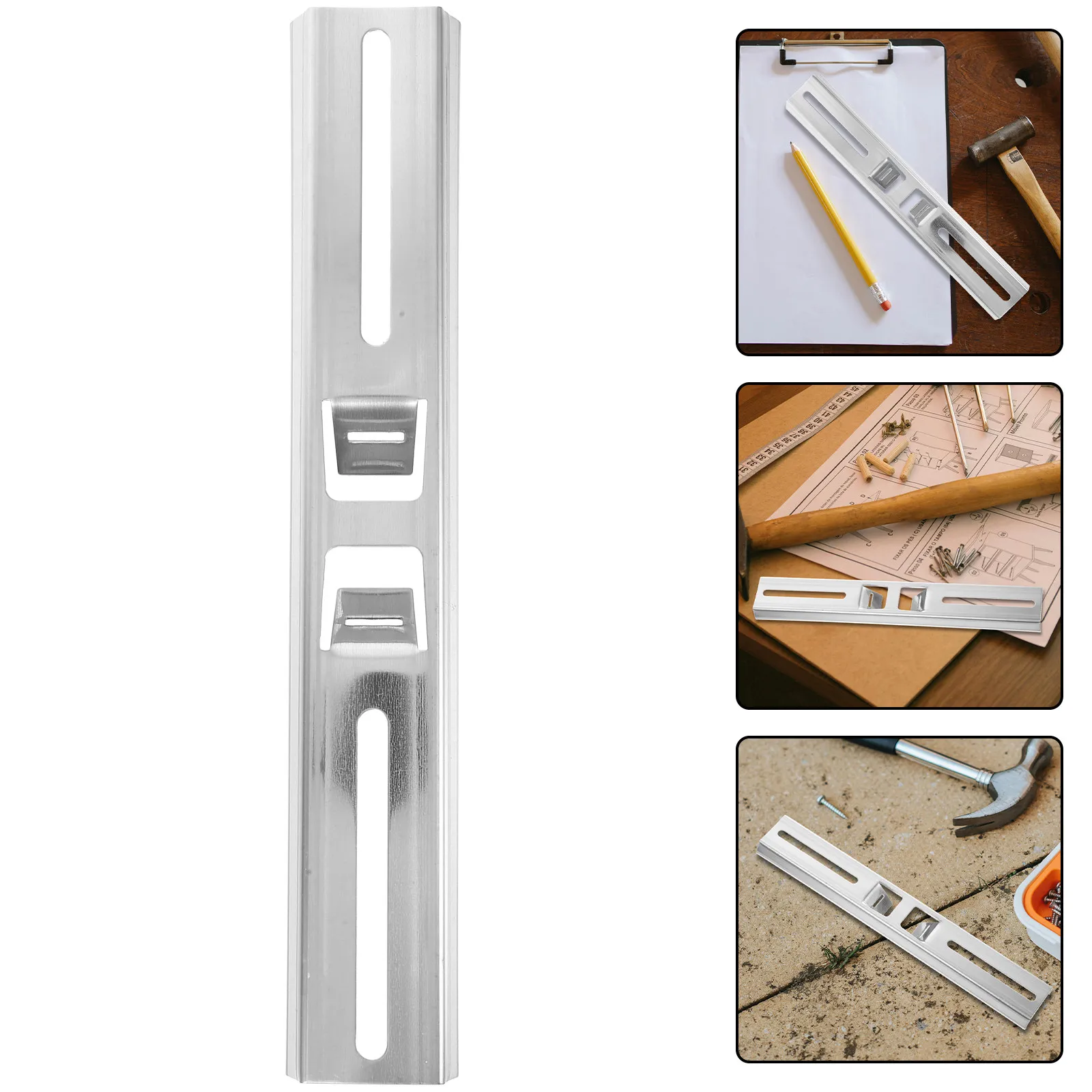 Stainless Steel Pole Mount Bracket 30Cm Waterproof Junction Box Outdoor Electrical Enclosure Mounting Kit Silver