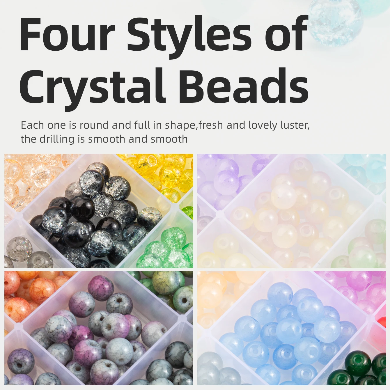 Glass Beads Bracelet Making Kits with 28 Colors