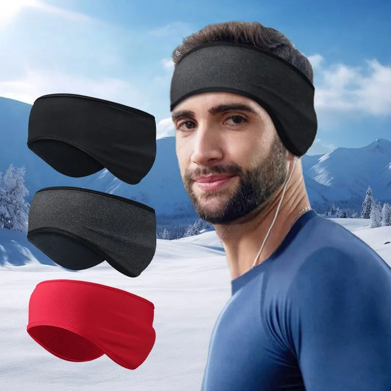 【87】Winter Ear Protection Fleece Warm Headscarf Outdoor Sports Earmuffs Thickened Warm Running Headscarf Cycling Earmuffs