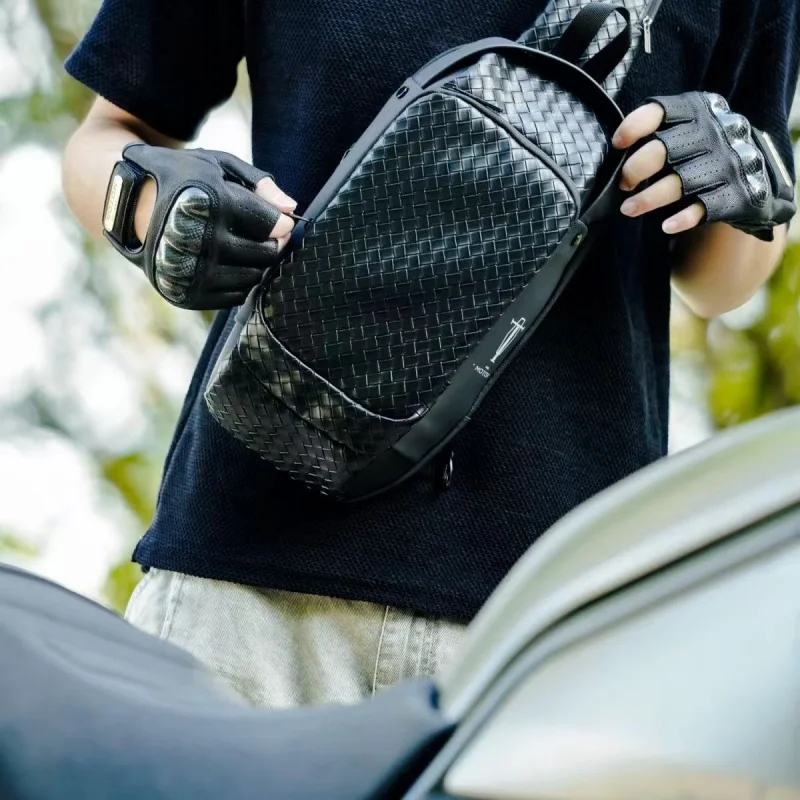 

Винтажный портативный рюкзак для езды на мотоцикле для мужчин, спортивная сумка через плечо из искусственной кожи для занятий спортом на открытом воздухе, поясные сумки