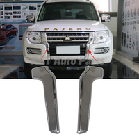 Chrome Molding Trim Decorative Cover Front Bumper Grill Garnish for Mitsubishi Montero Pajero 4 MK4 V80 V93 V97 V98 2015-2018
