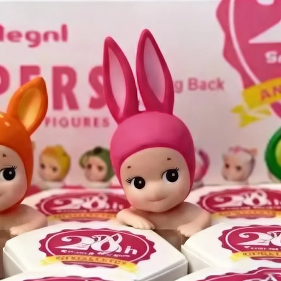 

Cute Animal Hooded Baby Dolls Mini Figure Toys 20th Anniversary Series Decor Blind Box Gifts for Kids Fans