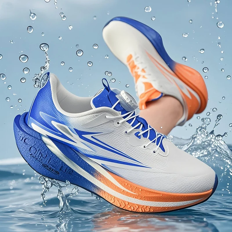 

Running Shoes Carbon Board Speciality Marathon Men Sports Breathable Lightweight Women's Comfortable Athletic Nonskid Sneakers