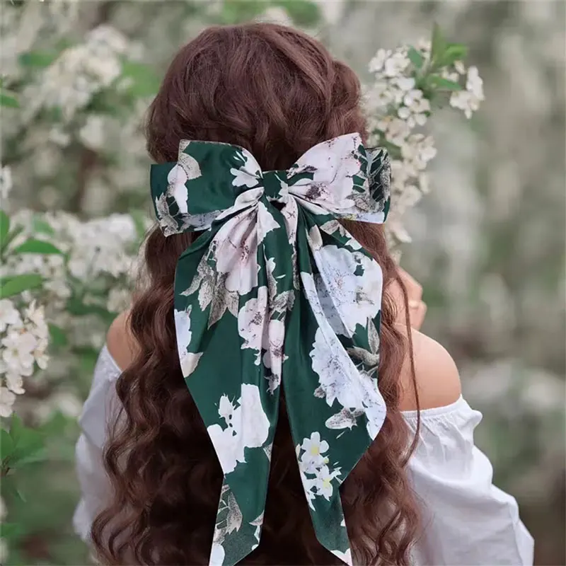 

Flower Bow Design For Women's Hair Clips Fashionable Retro Luxury Gift Vacation Party Side Clip Women's Hair Accessories 2025