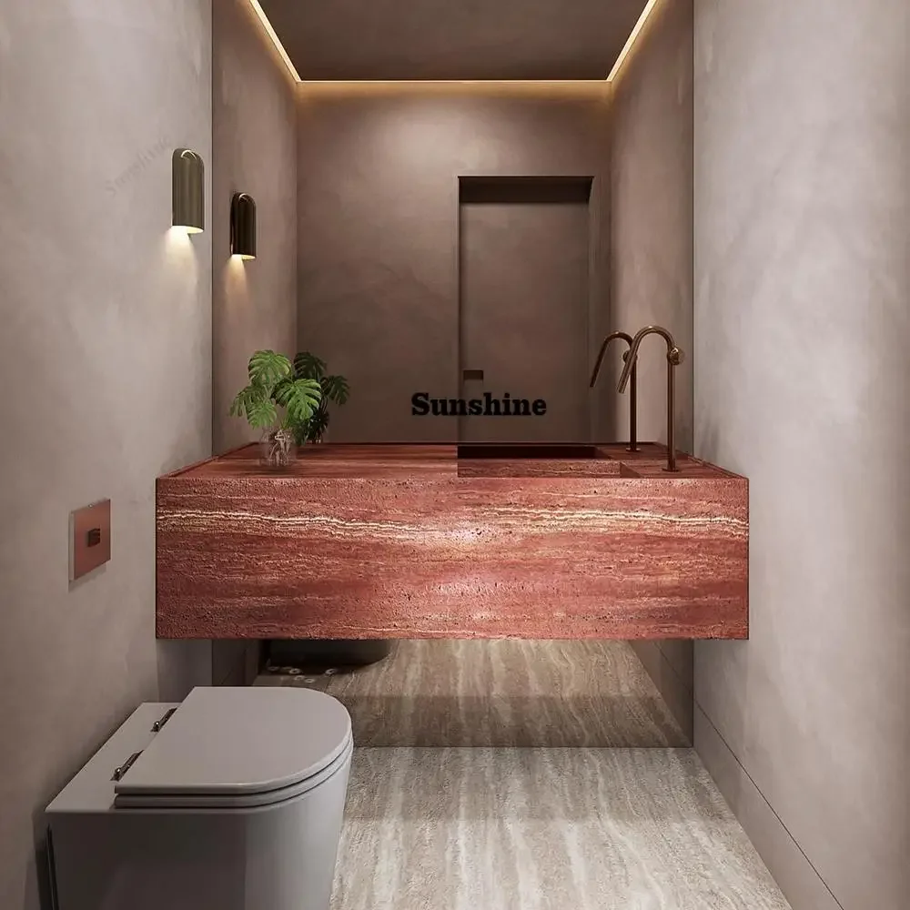 YLuxury Marble Sink: Deep Integrated Undermount Basin, Narrow Rim Vanity/Bathroom Countertop Sink (Anti-Splash)