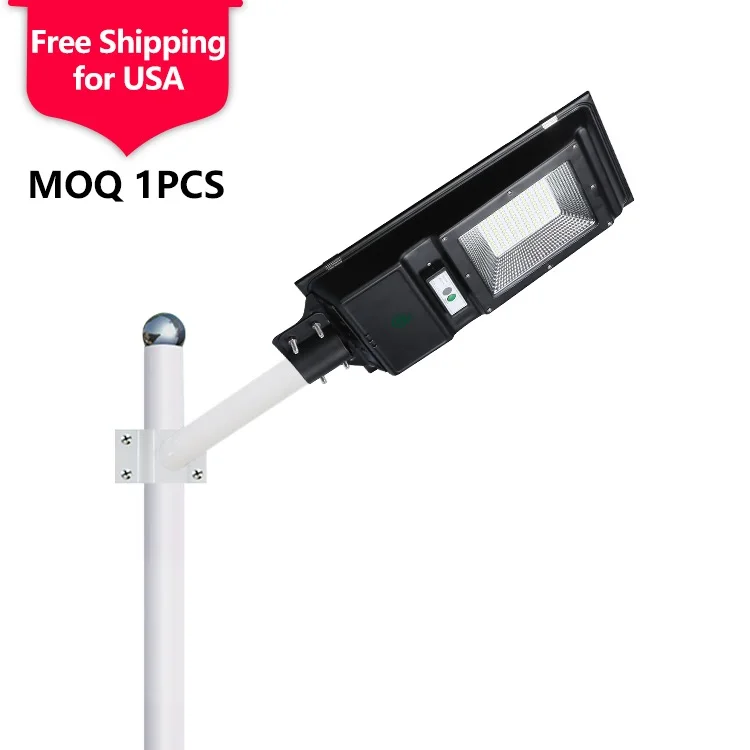 Waterproof Ip65 High Lumen Road Streetlight Outdoor 60 100 W Integration All In One Led Solar Street Light