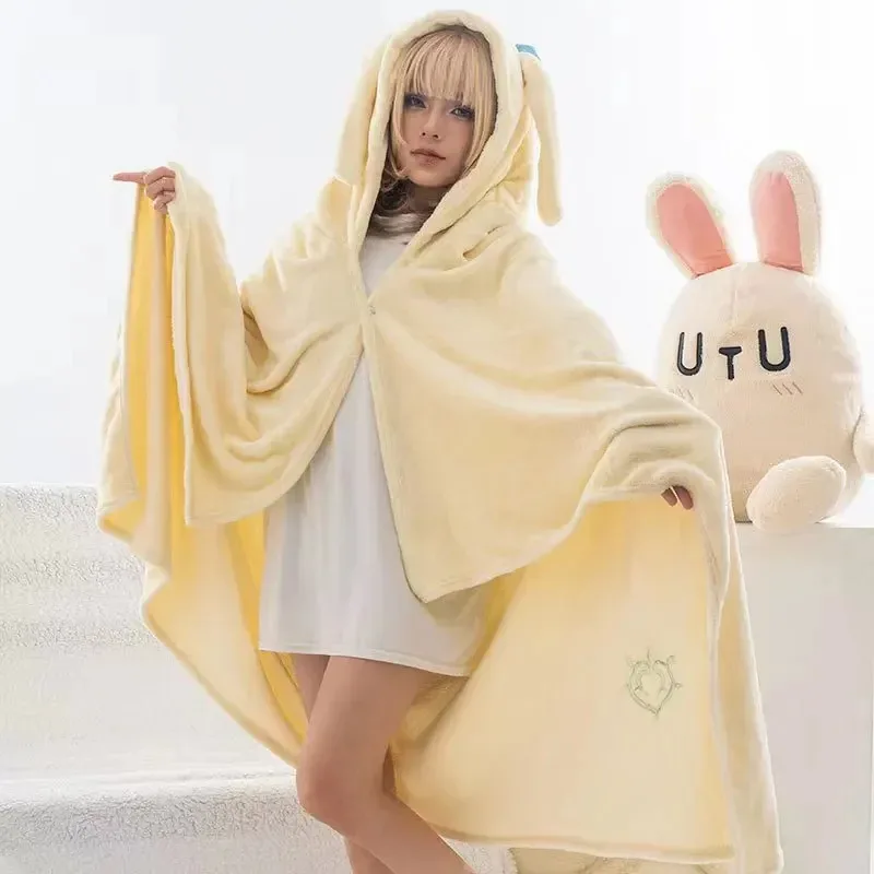 واندرر سكاراموش هوتاو شبح شياو المسافر كازوها تأثيري بطانية عباءة كيب مضحك بيجامة من الصوف أنيمي زي هودييكس ؛ 4'b ، #6