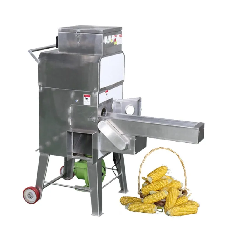 Commercial fresh corn Sheller thresher Machine Sweet Maize corn Kernel Threshing Machine Wet corn Stripping Shelling Machine