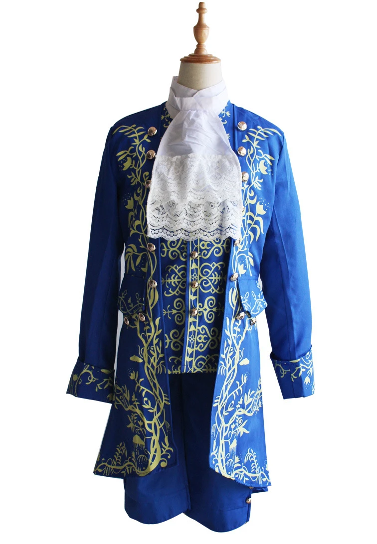 

Beauty and The Beast Cosplay Costume Palace Prince King Coats Suit for Adult Mens Prince Costume Uniform Halloween Party Cosplay