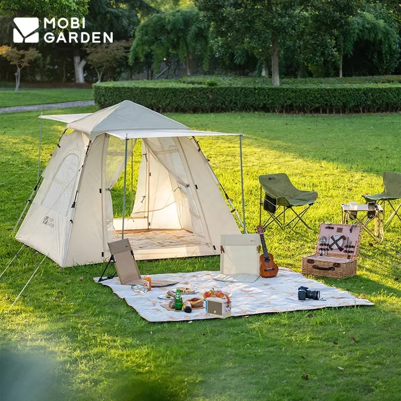 

MOBI GARDEN LingDong 160 Automatic Tent Camping Outdoor Quick Open Tent Portable Family Garden Park Picnic Portable Three Season