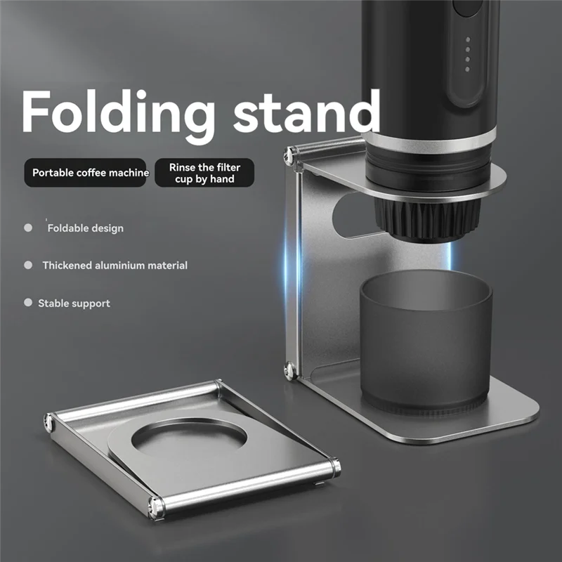 

AT63-Coffee Stand With Base, Portable& Foldable Pour Over Dripper Stand, Espresso Machine Stand Office Suitable