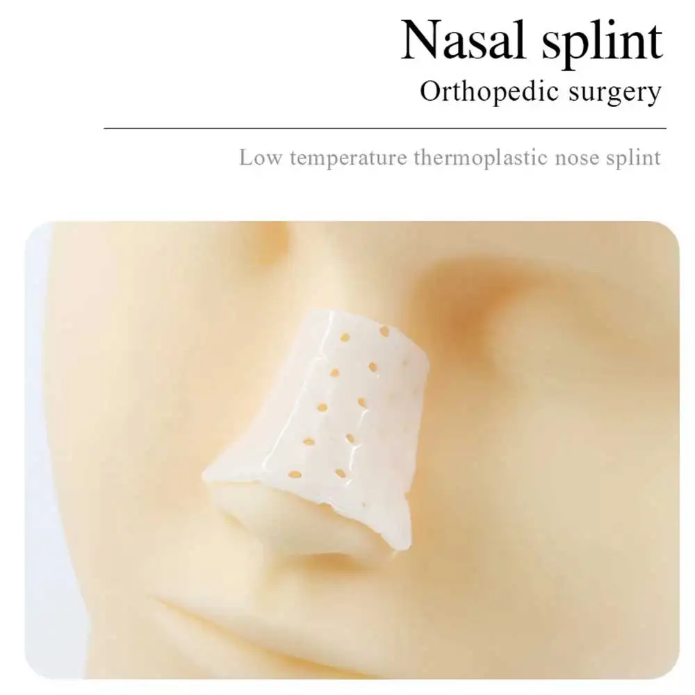 1Pc Thermoplastic Nose Splint Job Rhinoplasty Face Shaper Ortho Immobilized Nose Nasal Fracture 5*5cm Facial Skin Care Tools