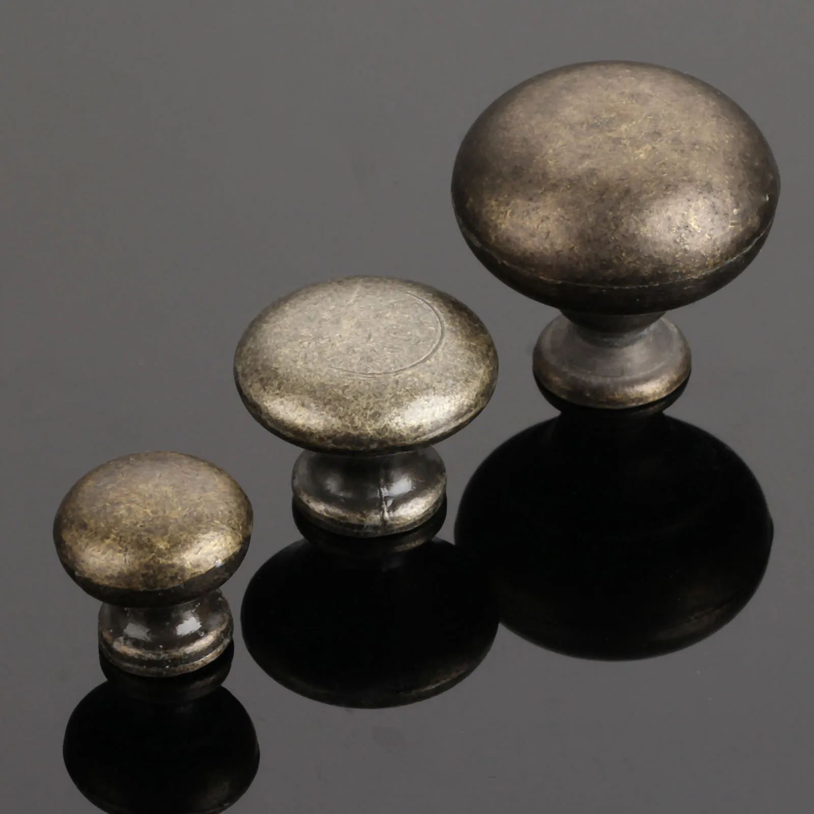 1Pc Antique Round Furniture Handle Mini Jewelry Box Knobs and Pulls Drawer Cupboard Cabinet Pull Handles Furniture Hardware