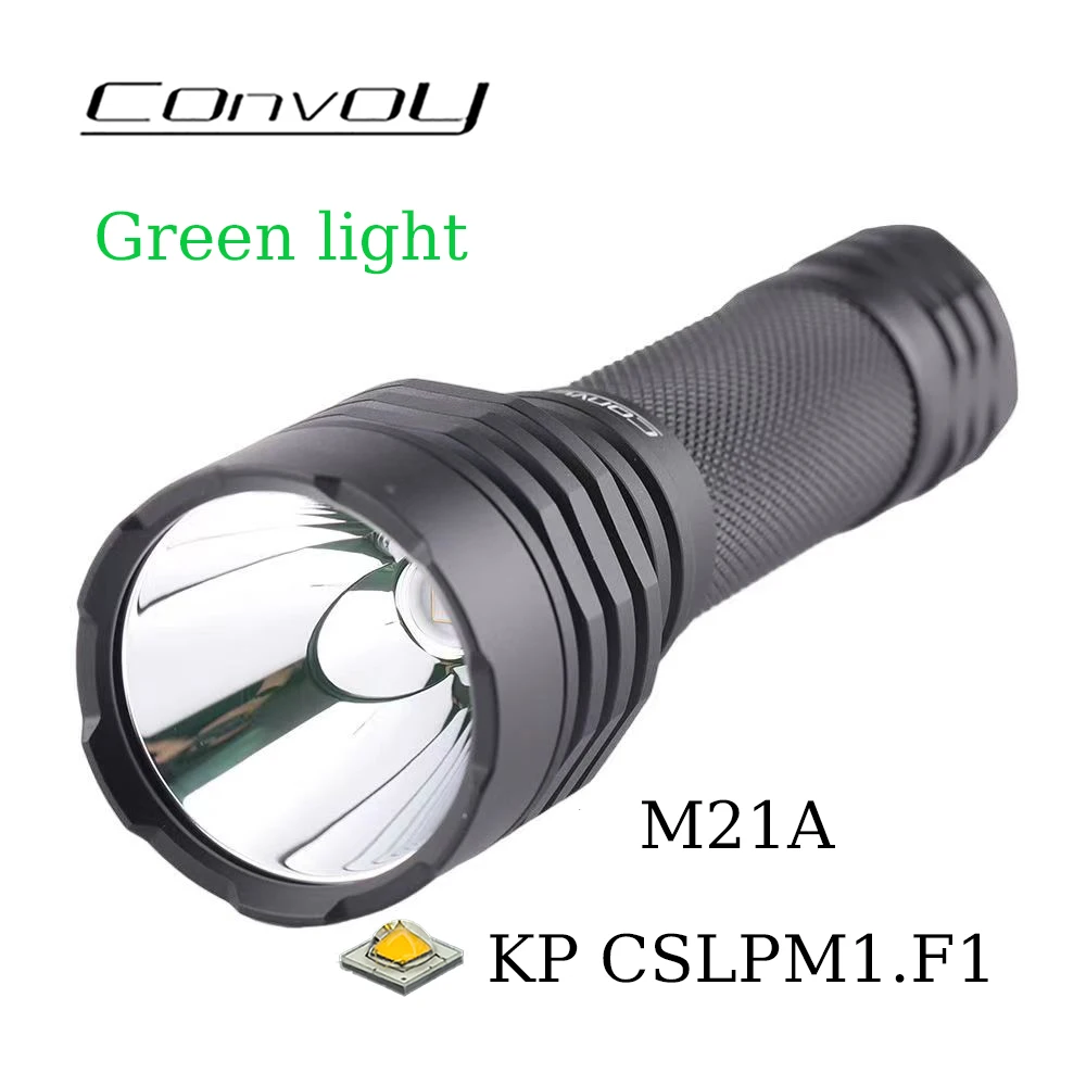 

Convoy M21A KP CSLPM1.F1 Green Light Flashlight Linterna Led 21700 Flash Torch Portable Latarka Camping Hunting Lamp