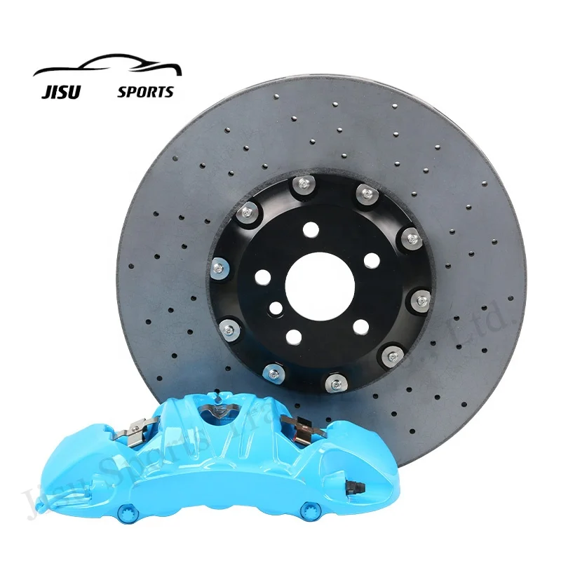 6 Pot Brake Calipers Custom Carbon Ceramic Disc Rotor Brake Kit 400mm for GT3 Porsche 718 911 971 997.1 997.2 BMW Toyota