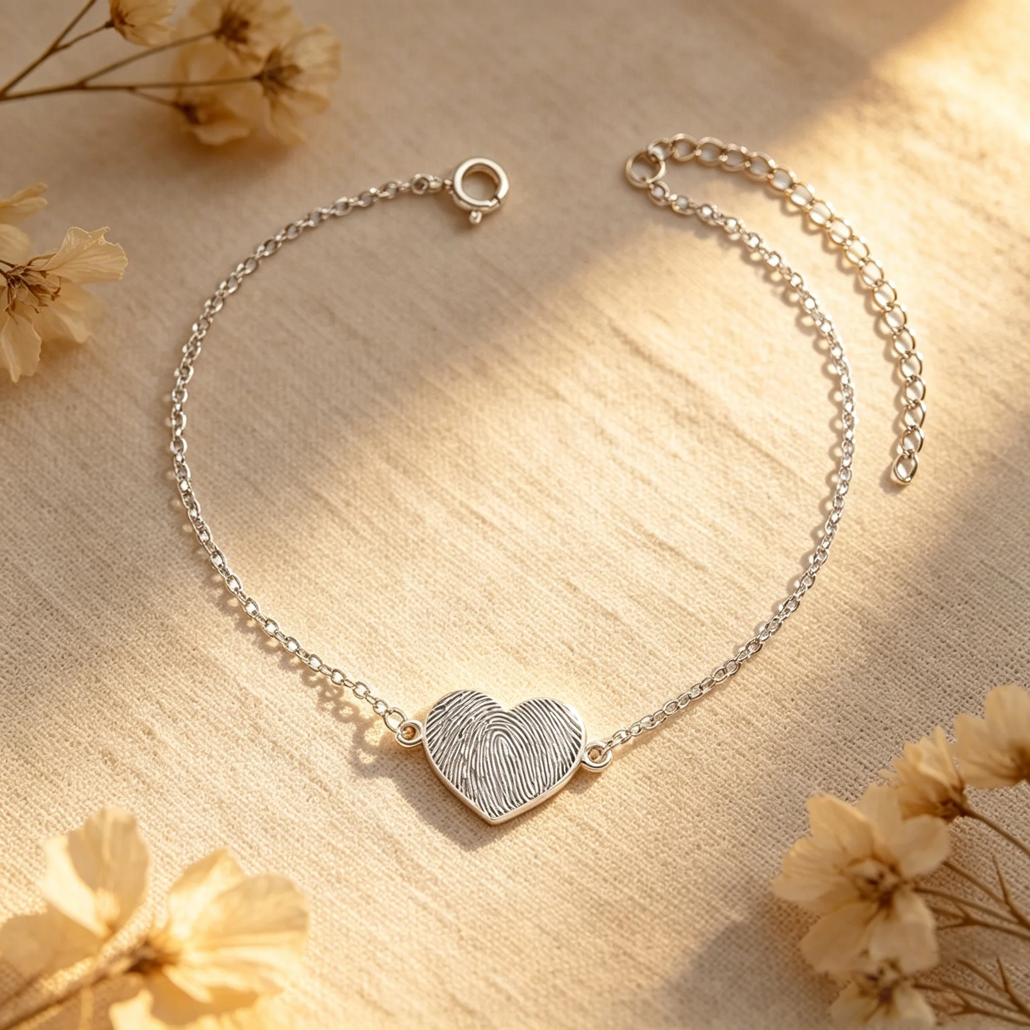 Kkjoy Edelstahl-Armband mit individuellem Fingerabdruck, goldfarben, Herz-Kreuz-Gravur, Schmuck, Schutzengel, Liebe, personalisierte Frauengeschenke – Detail 9