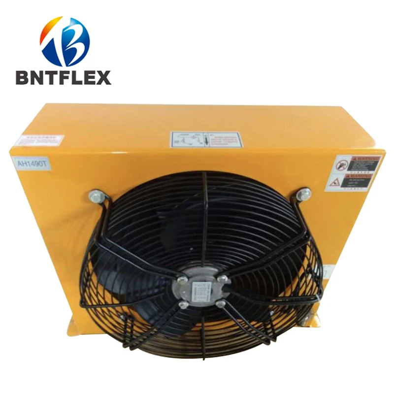 

Dc24v with fittings cooling aluminum alloy air cooler hydraulic pump station fan air-cooled oil radiator fan heat exchange