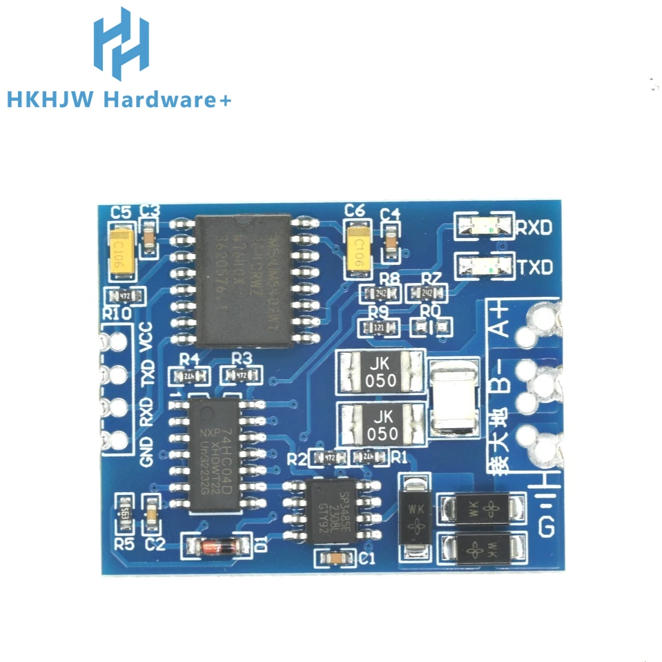 3.3v 5v ttl uartからrs485分離インターフェイスコンバーターモジュールシングルチップシリアルポートuart工業用
