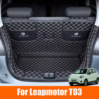 Custom For Leapmotor T03 2023 2024 2025 Car Trunk Waterproof Tray Cargo Anti-Slip Boot Rear Floor Trunk Mat Storage Pad Accessor