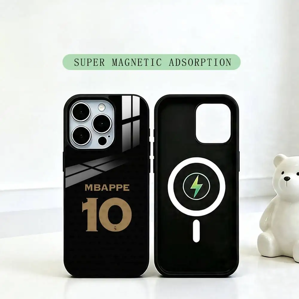 Football Stars T-Mbappe  Phone Case For iPhone17,16,15,14,13,12,11 Plus,Pro Supports Magnetic Wireless Charging