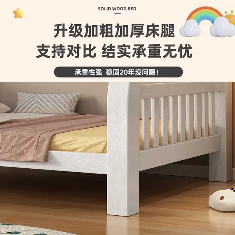 Solid wood children's upper and lower Bunk beds Upper and lower bunk beds Two-layer high and low child and mother